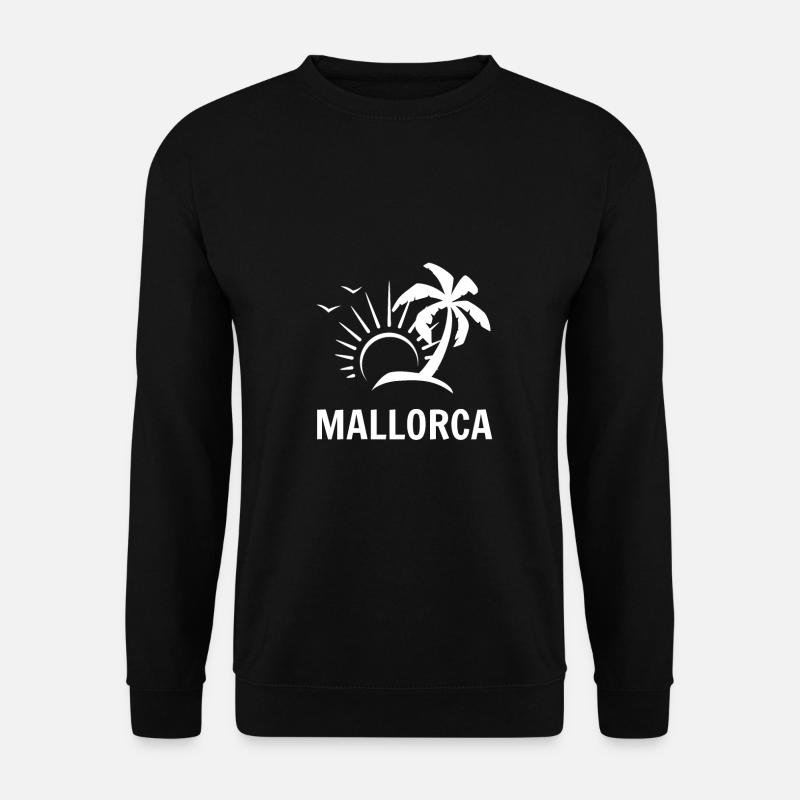 t shirt mallorca palmen mallorca spanien palma - Unisex Pullover - Schwarz