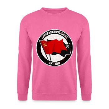 Antifascist action - Unisex Sweatshirt - pink - Front