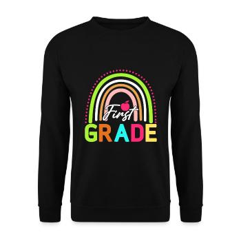 Bonjour Première année Rainbow Girls Boys Équipe d’enseignants - Sweat-shirt Unisexe - noir - Devant - Alina (178cm) & Michal (187cm)