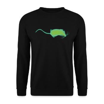 Bio Mouse - Unisex Sweatshirt - black - Front - Alina (178cm) & Michal (187cm)