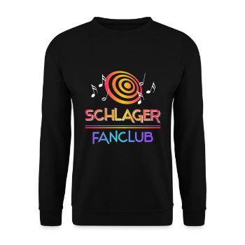 Schlager Fanclub - Unisex Pullover - Schwarz - Vorne - Alina (178cm) & Michal (187cm)