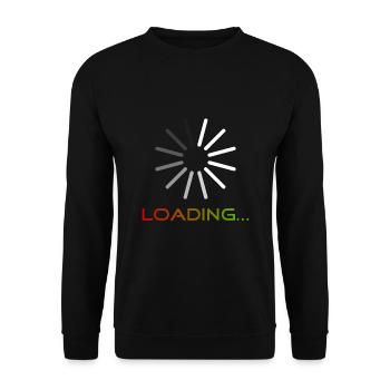 Loading - Unisex Pullover - Schwarz - Vorne - Alina (178cm) & Michal (187cm)
