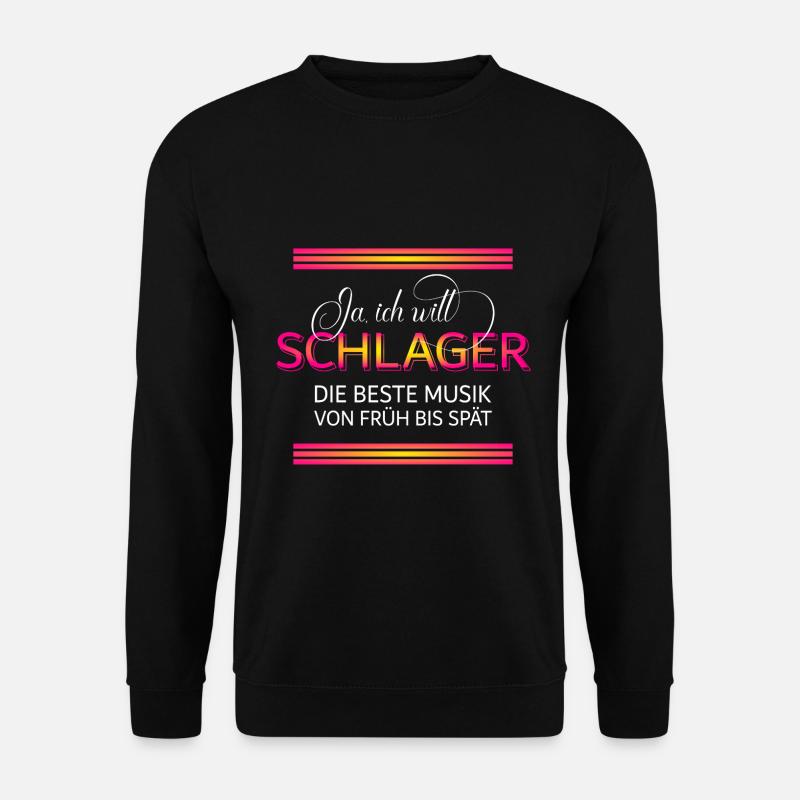 Schlager Ja ich will - Sweat-shirt Unisexe - noir