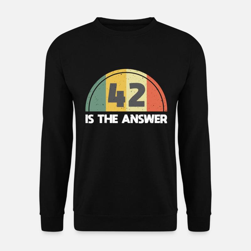 Antwort 42 - Unisex Pullover - Schwarz