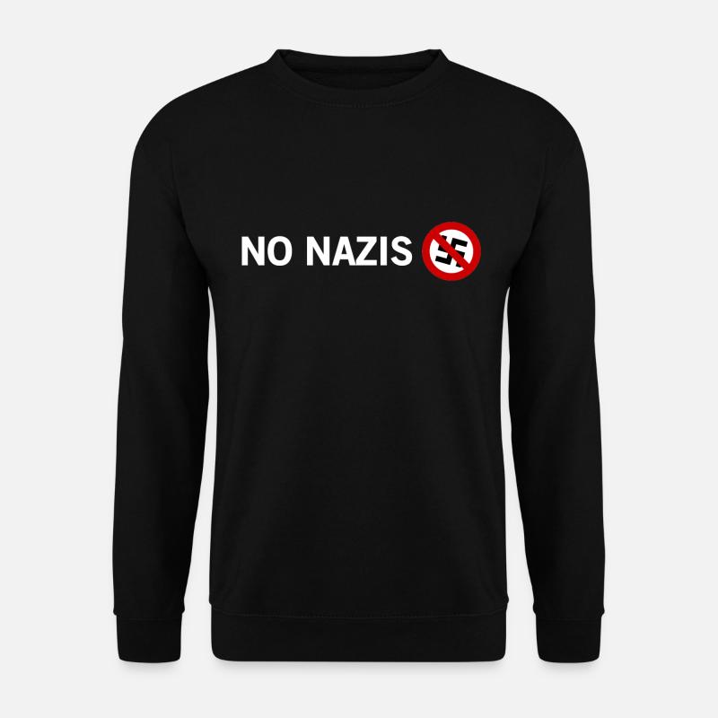 No Nazis - Unisex Pullover - Schwarz