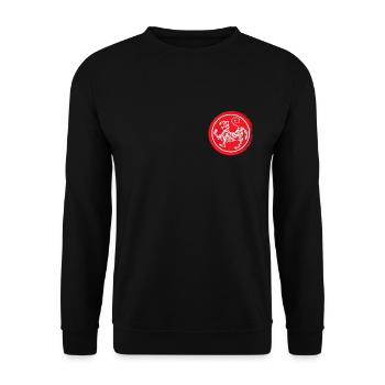 Karate Shotokan Tiger logo - Unisex Sweatshirt - black - Front - Alina (178cm) & Michal (187cm)