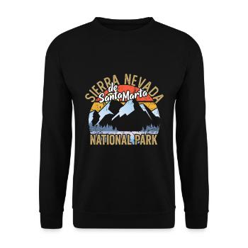 Sierra nevada de santa marta national park - Unisex Pullover - Schwarz - Vorne - Alina (178cm) & Michal (187cm)