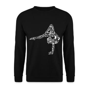 Gymnaste Gymnastique rythmique Gymnastique artistique - Sweat-shirt Unisexe - noir - Devant - Alina (178cm) & Michal (187cm)
