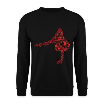 Gymnastique artistique Gymnaste Gymnastique rythmique - Sweat-shirt Unisexe - noir - Devant - Alina (178cm) & Michal (187cm)