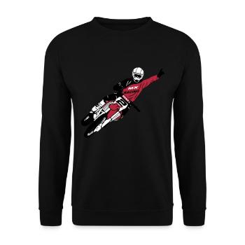 Moto Cross - motocross - Unisex Pullover - Schwarz - Vorne - Alina (178cm) & Michal (187cm)