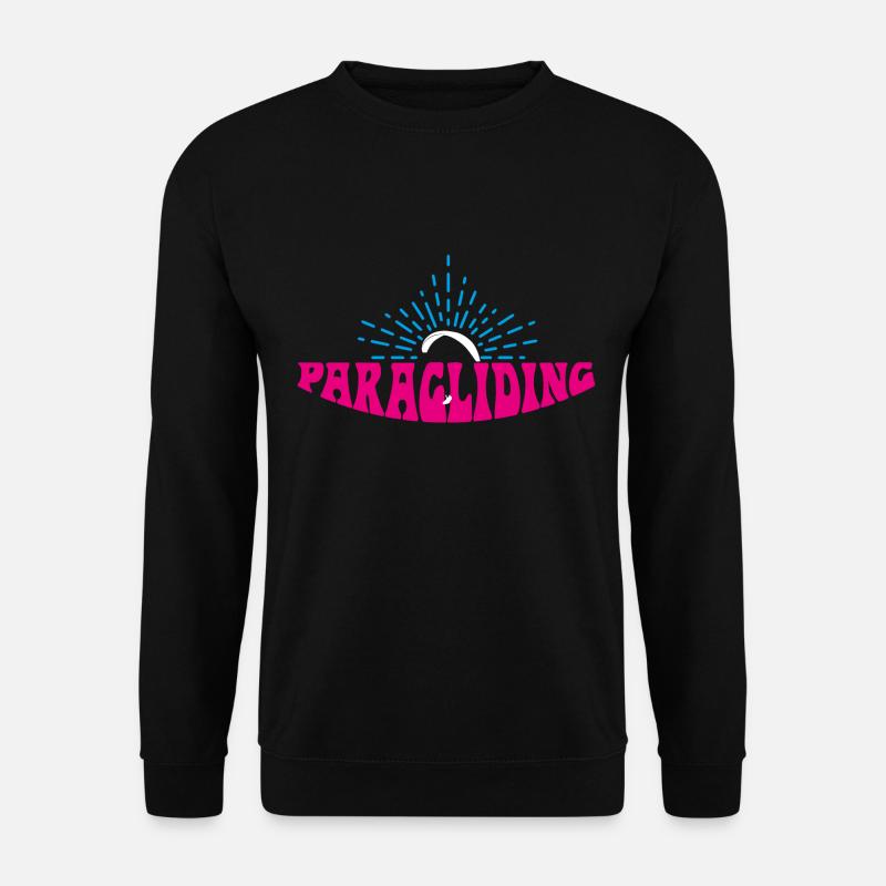 Paragliding hippie version - Unisex Sweatshirt - black