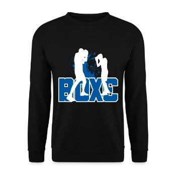 Boxe Boxeur Amateur - Sweat-shirt Unisexe - noir - Devant - Alina (178cm) & Michal (187cm)