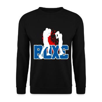 Boxe Boxeur Amateur - Sweat-shirt Unisexe - noir - Devant - Alina (178cm) & Michal (187cm)