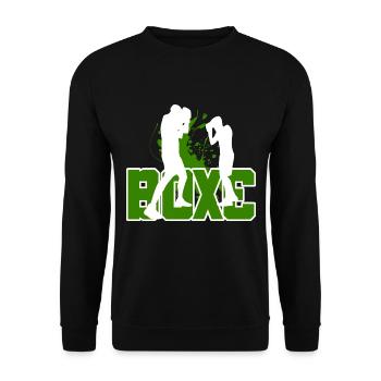 Boxe Boxeur Amateur Sport de Combat - Sweat-shirt Unisexe - noir - Devant - Alina (178cm) & Michal (187cm)