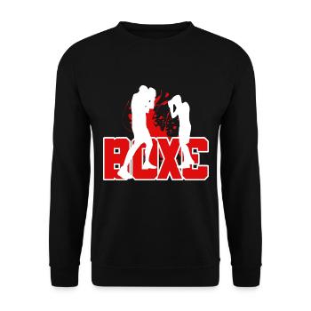 Boxe Boxeur Amateur Cadeau Ami - Sweat-shirt Unisexe - noir - Devant - Alina (178cm) & Michal (187cm)