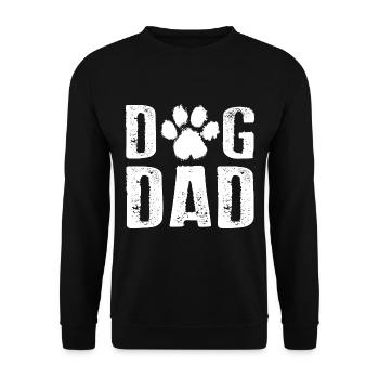 DOG DAD Propriétaires de chiens Hommes - Sweat-shirt Unisexe - noir - Devant - Alina (178cm) & Michal (187cm)