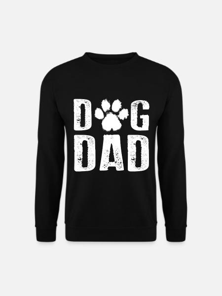DOG DAD Hundebesitzer Männer - Unisex Pullover - Schwarz