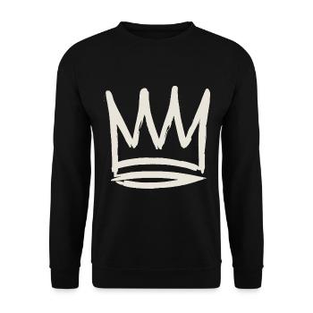 Royal Pfalz Krone - Unisex Pullover - Schwarz - Vorne - Alina (178cm) & Michal (187cm)