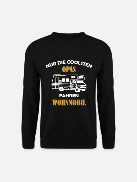Nur die coolsten Opas fahren Wohnmobil - Unisex Pullover - Schwarz