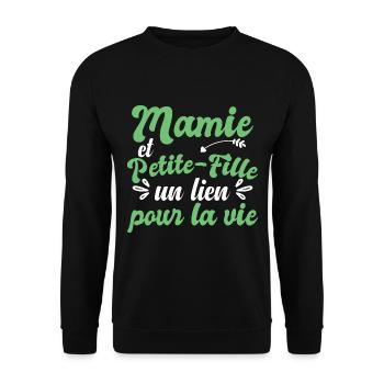 Mamie Et Petite-Fille - Sweat-shirt Unisexe - noir - Devant - Alina (178cm) & Michal (187cm)