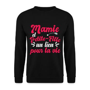 Mamie Et Petite-Fille - Sweat-shirt Unisexe - noir - Devant - Alina (178cm) & Michal (187cm)