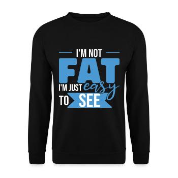 Funny Daddy Fathers Day Pun Lover - Unisex Sweatshirt - black - Front - Alina (178cm) & Michal (187cm)