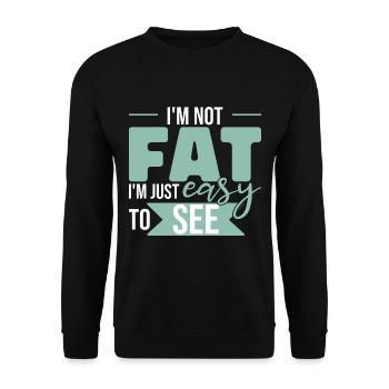 Je suis facile à voir - Sweat-shirt Unisexe - noir - Devant - Alina (178cm) & Michal (187cm)