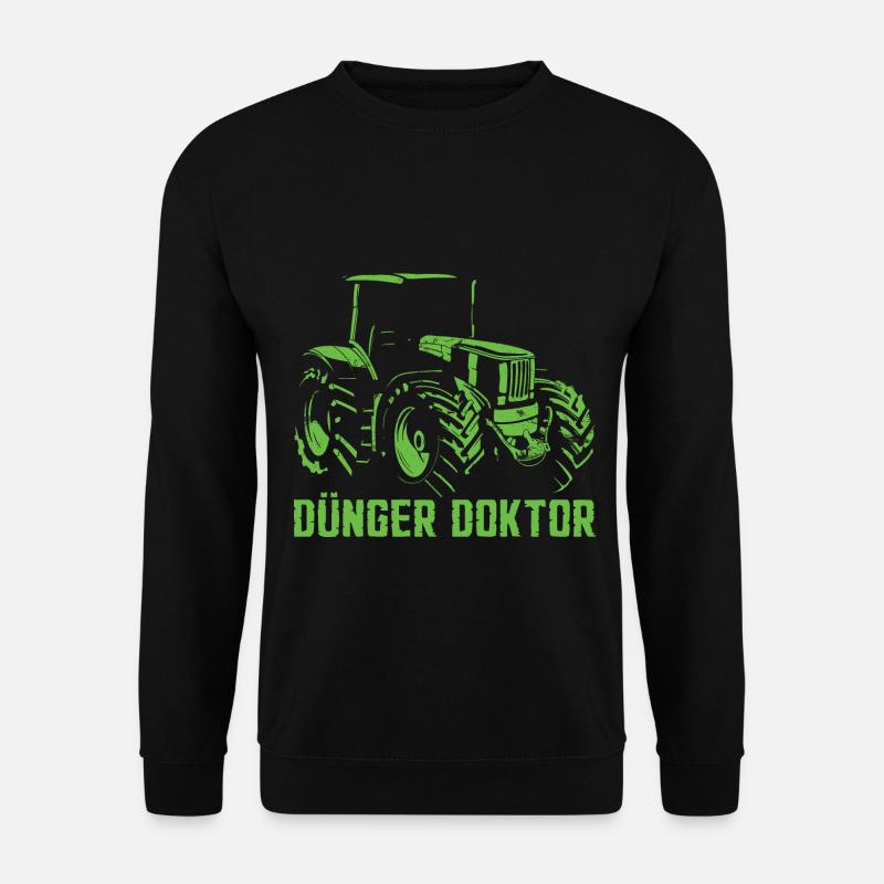 Dünger Traktor - Unisex Pullover - Schwarz