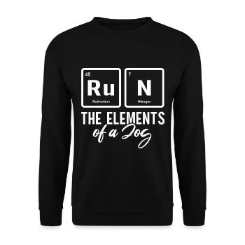 Chemistry Teacher Funny Periodic Table - Unisex Sweatshirt - black - Front - Alina (178cm) & Michal (187cm)