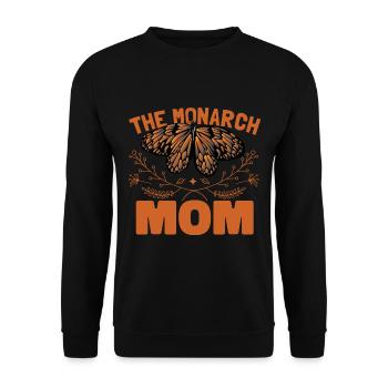Chemise Femme Papillon Monarque - Sweat-shirt Unisexe - noir - Devant - Alina (178cm) & Michal (187cm)