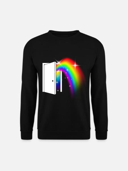 LGBT Rainbow Flag - Unisex Sweatshirt - black