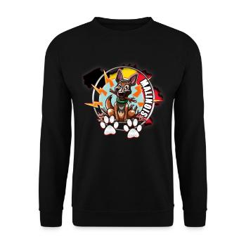 Malinois - Unisex Pullover - Schwarz - Vorne - Alina (178cm) & Michal (187cm)