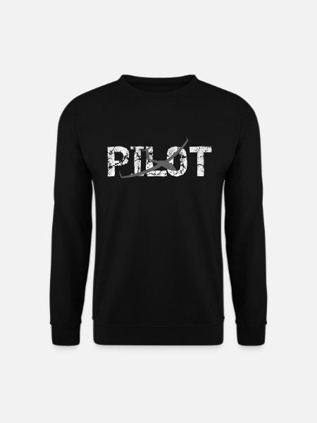 RC Segelflugzeug PILOT Ferngesteuert Modellbau - Unisex Pullover - Schwarz