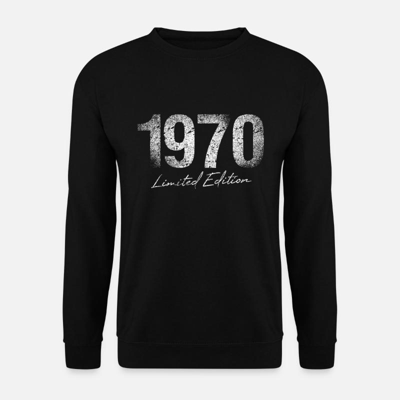 Geburtstag 1970 Limited Edition Geschenk Used Cool - Unisex Pullover - Schwarz