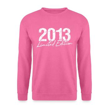 Geburtstag 2013 Limited Edition Geschenk Used Cool - Unisex Pullover - Pink - Vorne