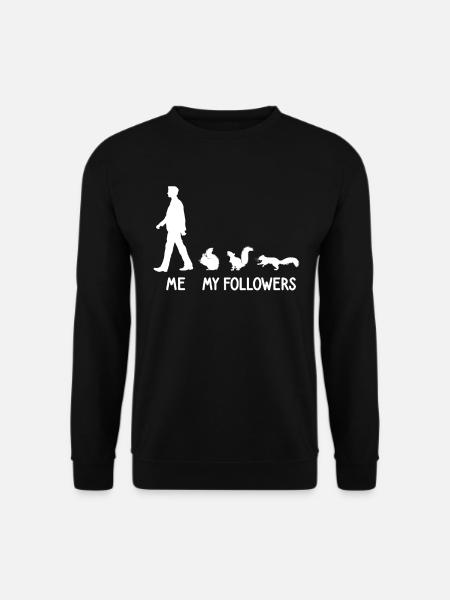 Ich Meine Follower Eichhörnchen Liebhaber Nager - Unisex Pullover - Schwarz