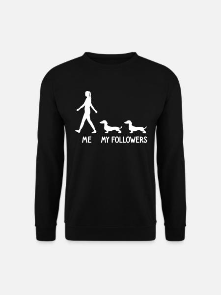Ich Meine Follower Dackel Hund Hunde Züchter - Unisex Pullover - Schwarz