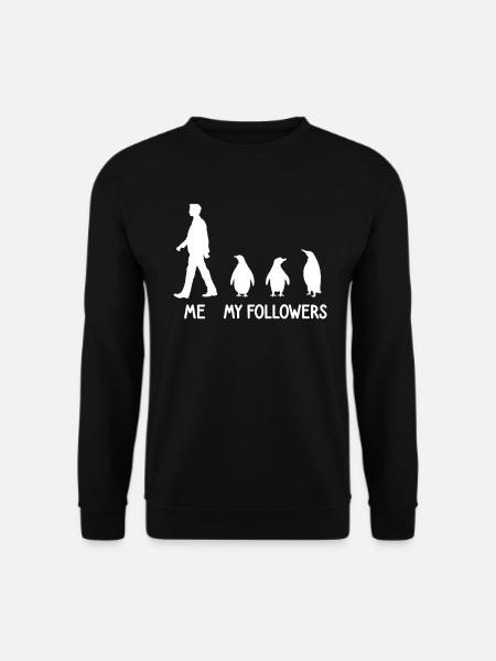 Ich Meine Follower Pinguin Tierpfleger Zoo Vogel - Unisex Pullover - Schwarz