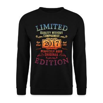 Birthday 2017 Limited Edition Gift Used Cool - Unisex Sweatshirt - black - Front - Alina (178cm) & Michal (187cm)