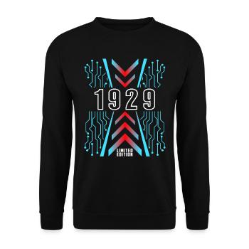 Anniversaire 1929 Gaming Édition Limitée Gamer - Sweat-shirt Unisexe - noir - Devant - Alina (178cm) & Michal (187cm)