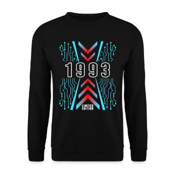 Anniversaire 1993 Gaming Limited Edition Gamer - Sweat-shirt Unisexe - noir - Devant - Alina (178cm) & Michal (187cm)