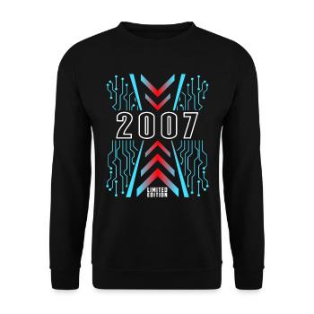 Anniversaire 2007 Gaming Limited Edition Gamer - Sweat-shirt Unisexe - noir - Devant - Alina (178cm) & Michal (187cm)