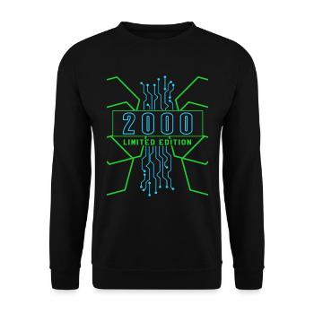 Anniversaire 2000 Gaming Édition Limitée Gamer - Sweat-shirt Unisexe - noir - Devant - Alina (178cm) & Michal (187cm)