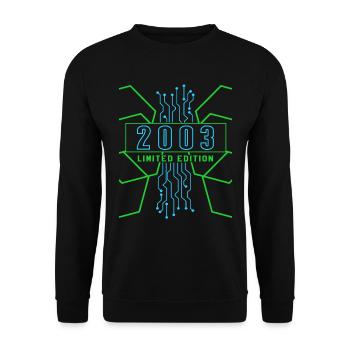Geburtstag 2003 Gaming Limited Edition Gamer - Unisex Pullover - Schwarz - Vorne - Alina (178cm) & Michal (187cm)