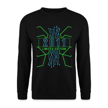 Geburtstag 2011 Gaming Limited Edition Gamer - Unisex Pullover - Schwarz - Vorne - Alina (178cm) & Michal (187cm)