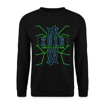 Geburtstag 2016 Gaming Limited Edition Gamer - Unisex Pullover - Schwarz - Vorne - Alina (178cm) & Michal (187cm)