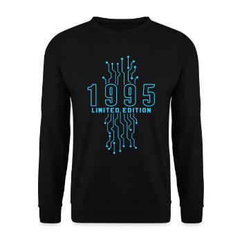 Birthday 1995 Gaming Limited Edition Gamer - Unisex Sweatshirt - black - Front - Alina (178cm) & Michal (187cm)