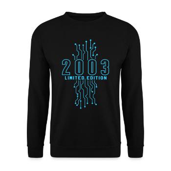 Geburtstag 2003 Gaming Limited Edition Gamer - Unisex Pullover - Schwarz - Vorne - Alina (178cm) & Michal (187cm)