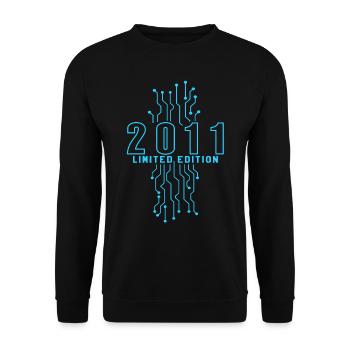 Geburtstag 2011 Gaming Limited Edition Gamer - Unisex Pullover - Schwarz - Vorne - Alina (178cm) & Michal (187cm)