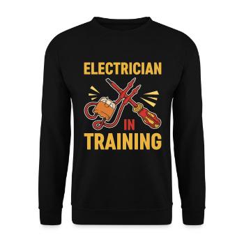 Électricien Electricité Master - Sweat-shirt Unisexe - noir - Devant - Alina (178cm) & Michal (187cm)